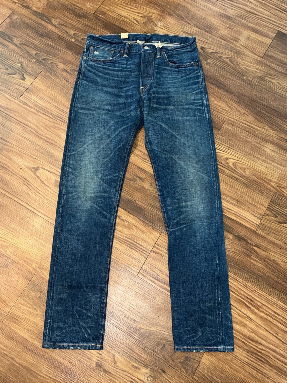 RRL Selvedge Slim Narrow Grandfalls Wash Jeans - Picture 3 of 16